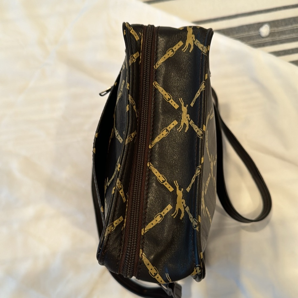 LONGCHAMP Vintage logo Brown Crossbody/ shoulder bag, Camera bag, 2outer pockets - Picture 7 of 16